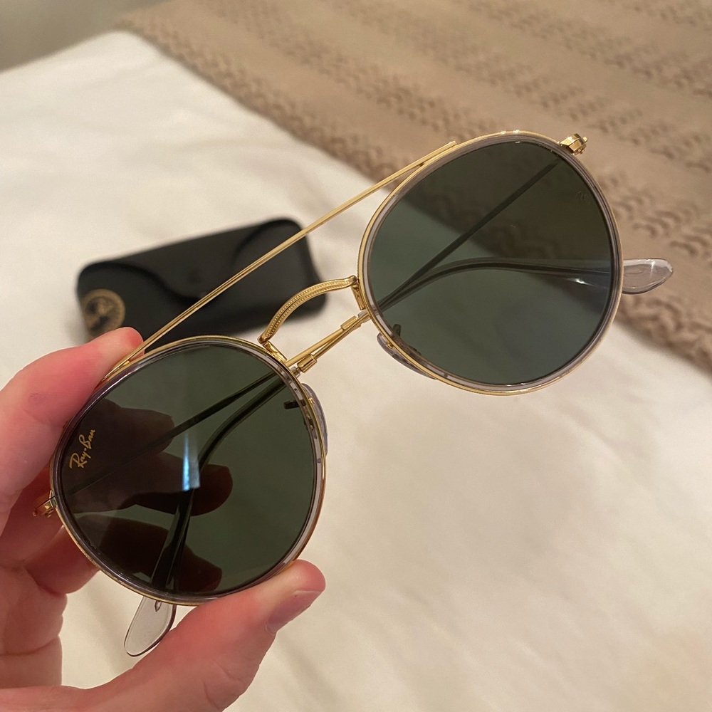 Gold RAYBANs